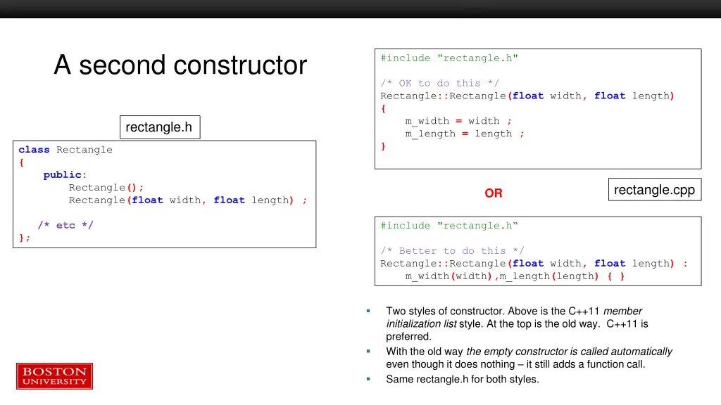a second constructor