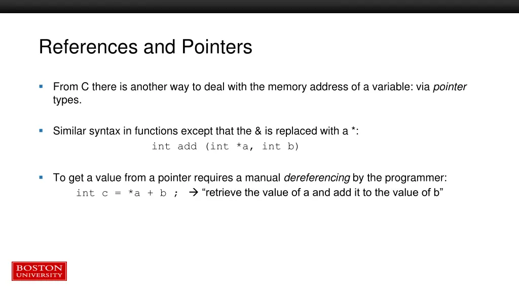 references and pointers 1