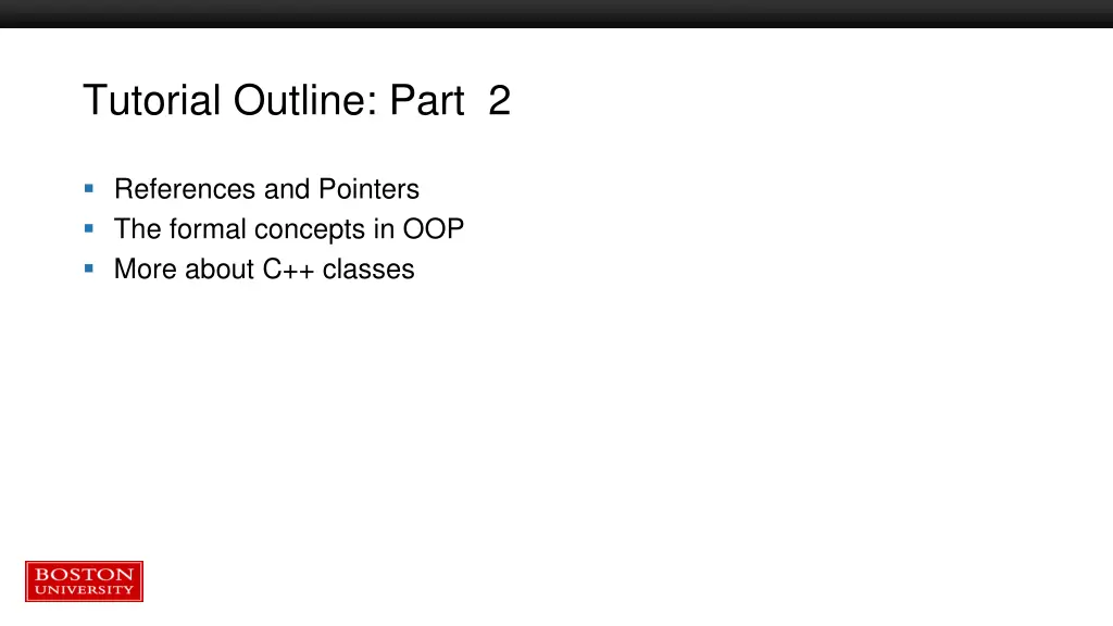 tutorial outline part 2