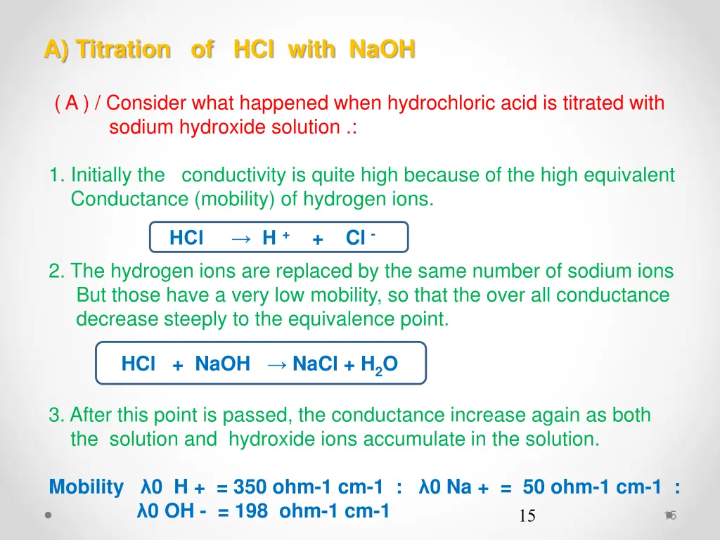 a titration of hcl with naoh