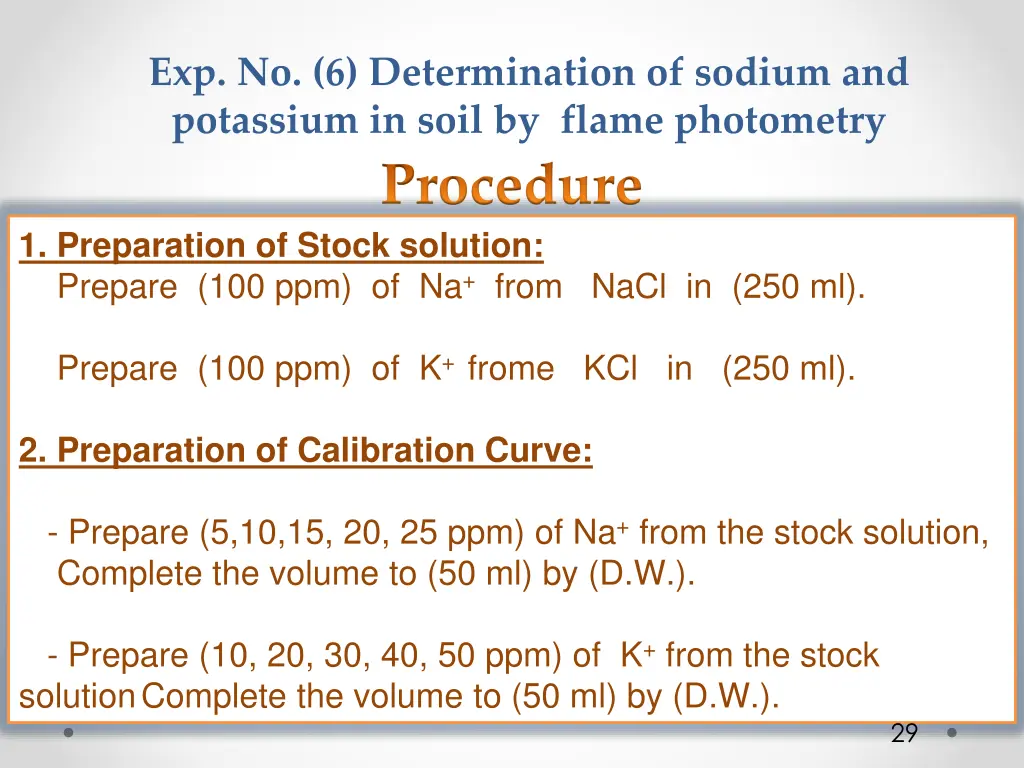 exp no 6 determination of sodium and potassium