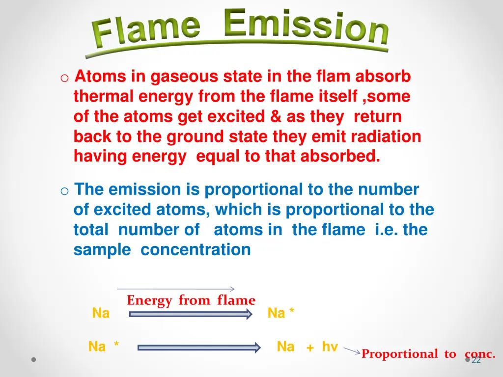 f l a m e e m i s s i o n