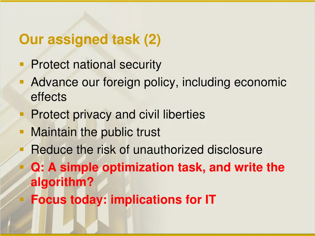our assigned task 2