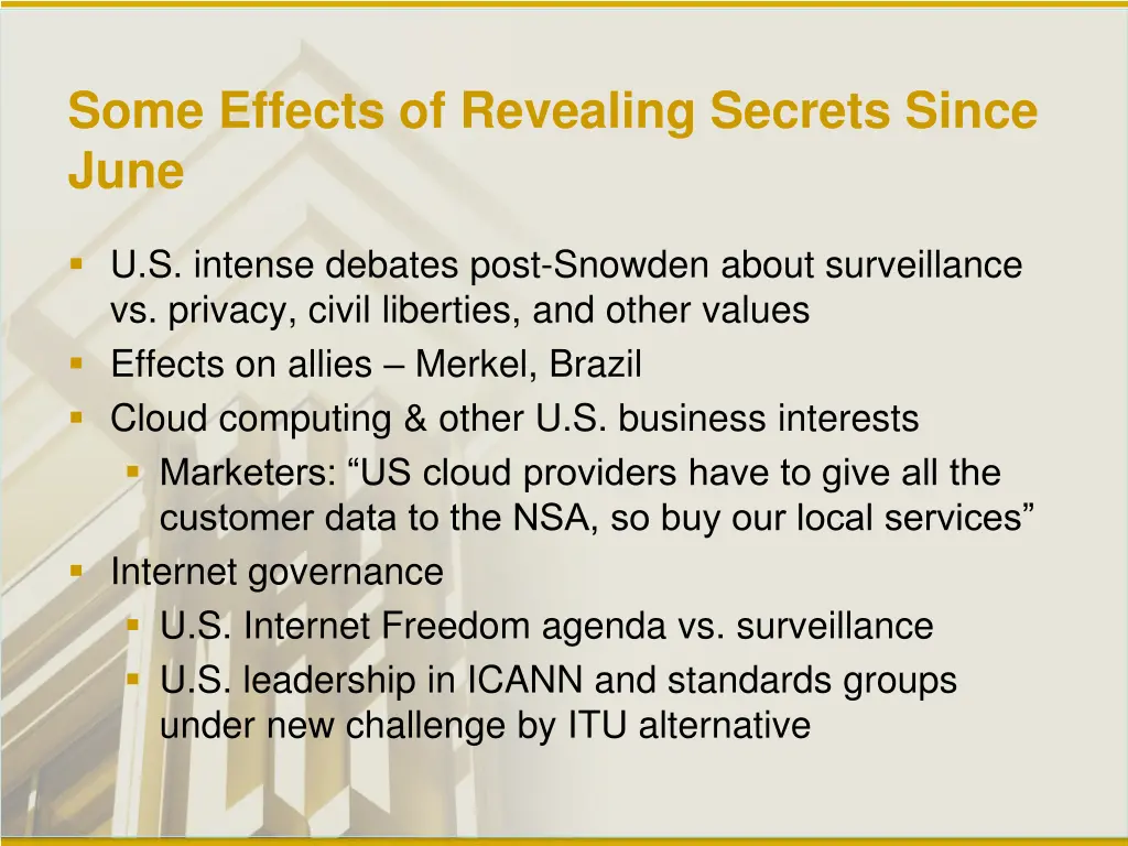 some effects of revealing secrets since june