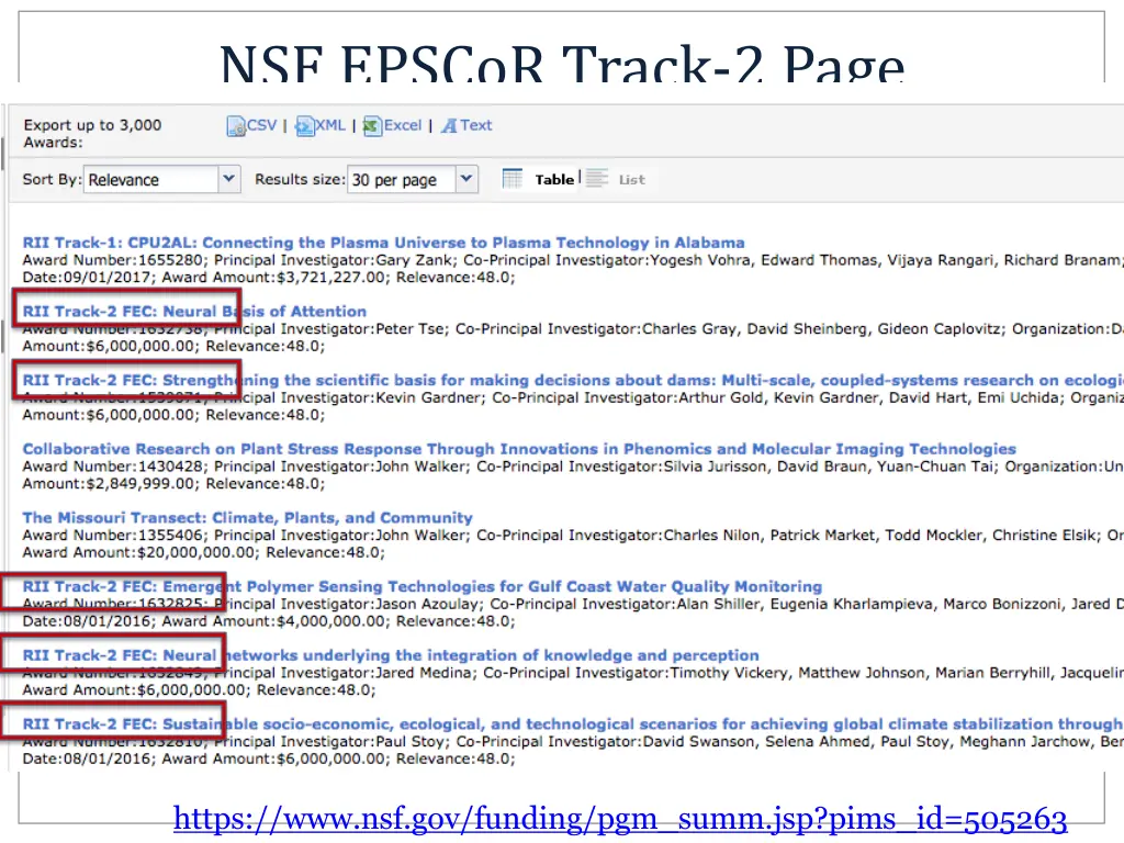 nsf epscor track 2 page 2