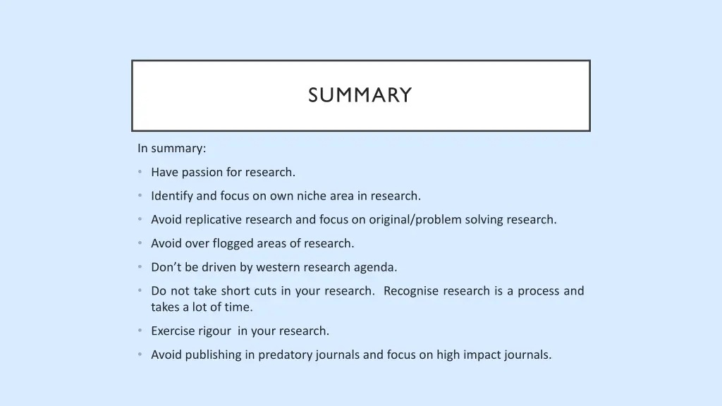 summary