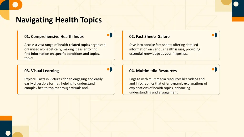 navigating health topics