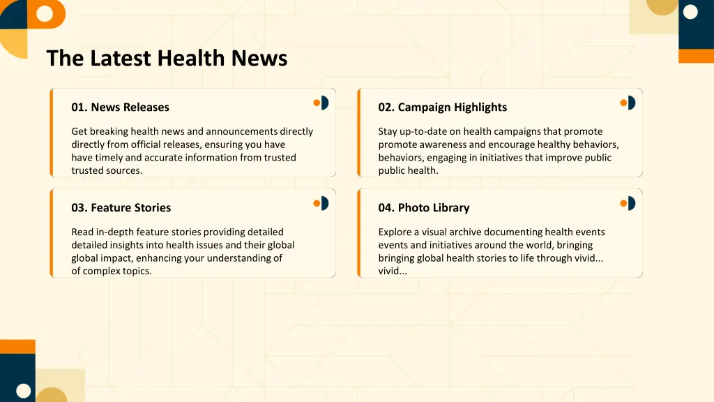 the latest health news