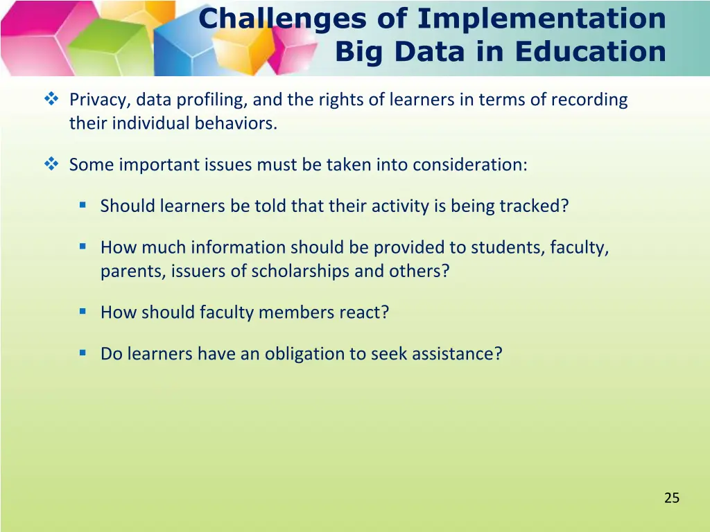 challenges of implementation big data in education 1
