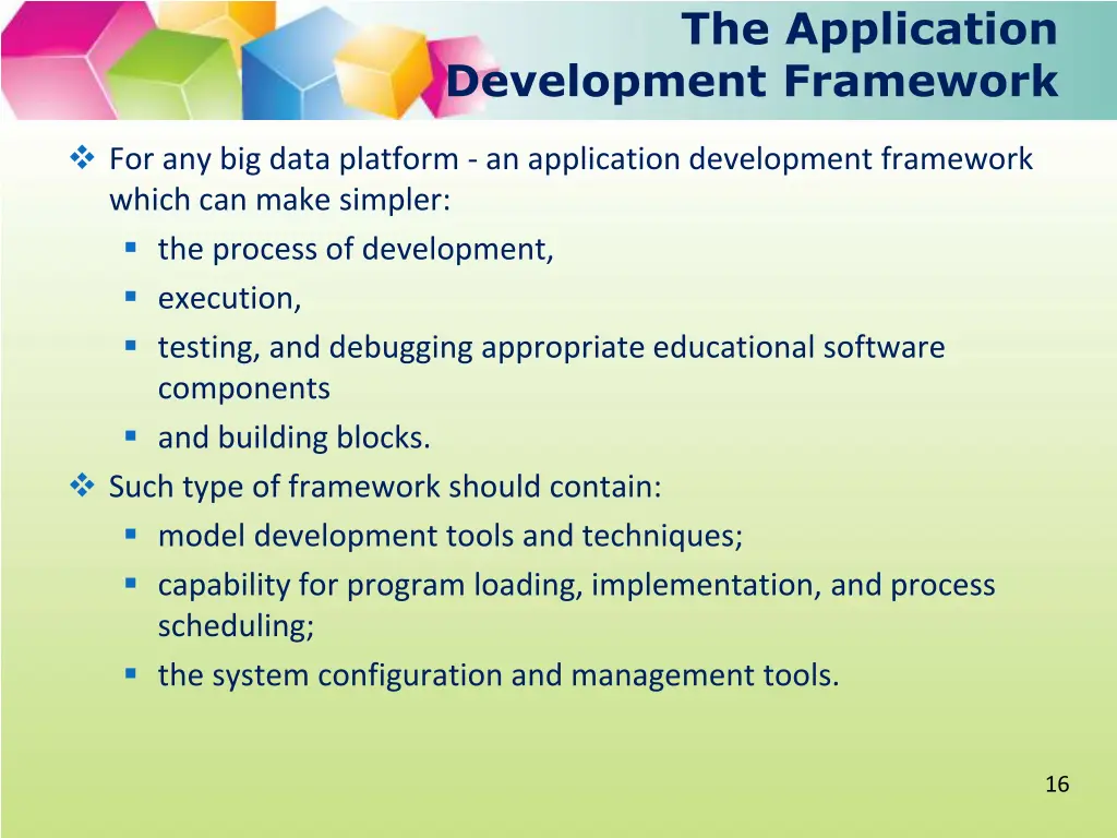 the application