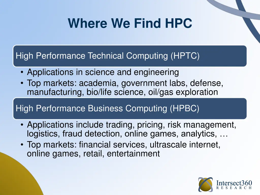 where we find hpc