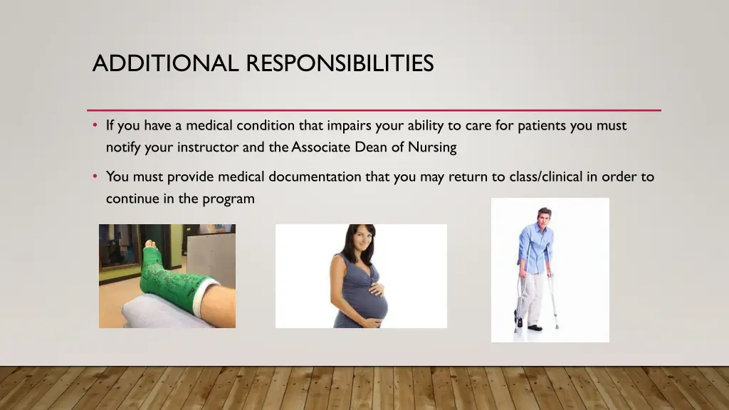 additional responsibilities