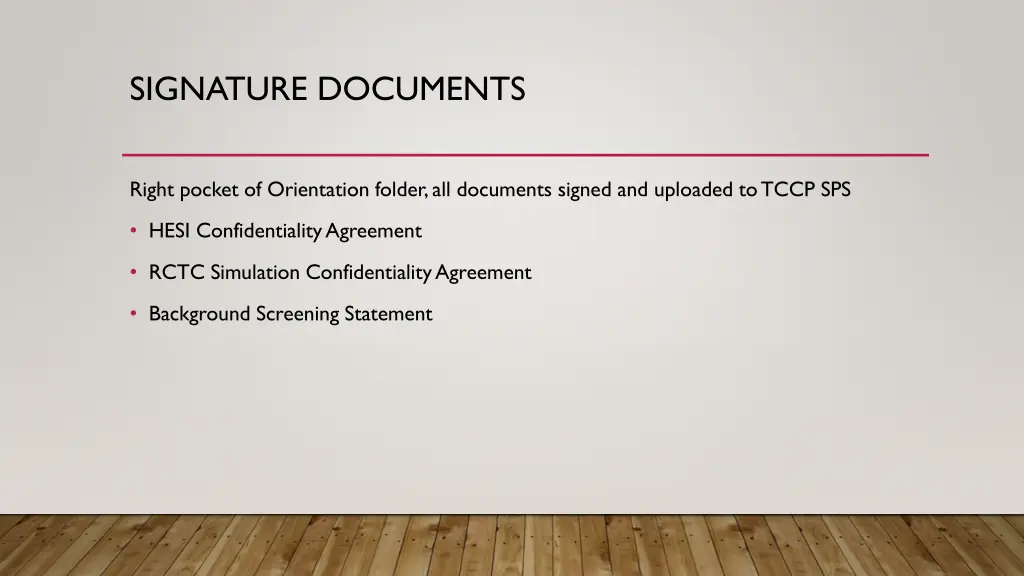 signature documents
