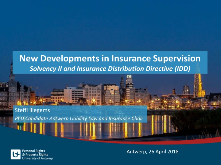 new developments in insurance supervision