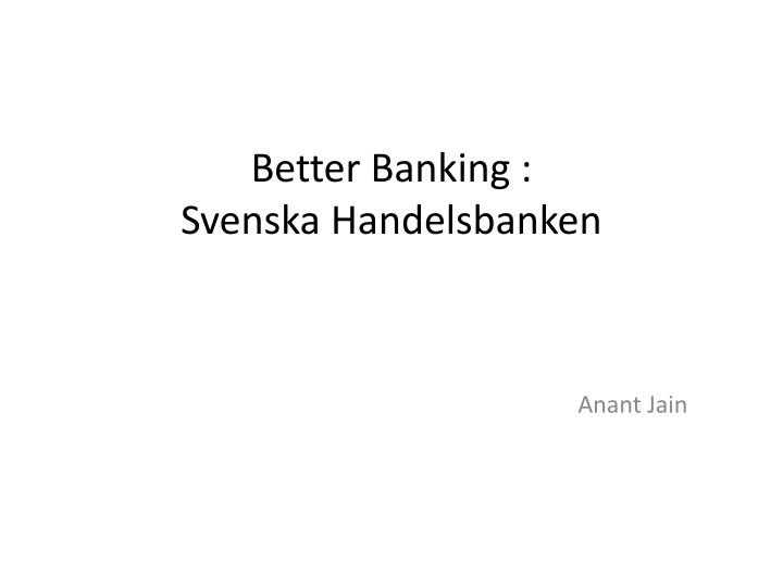 better banking svenska handelsbanken