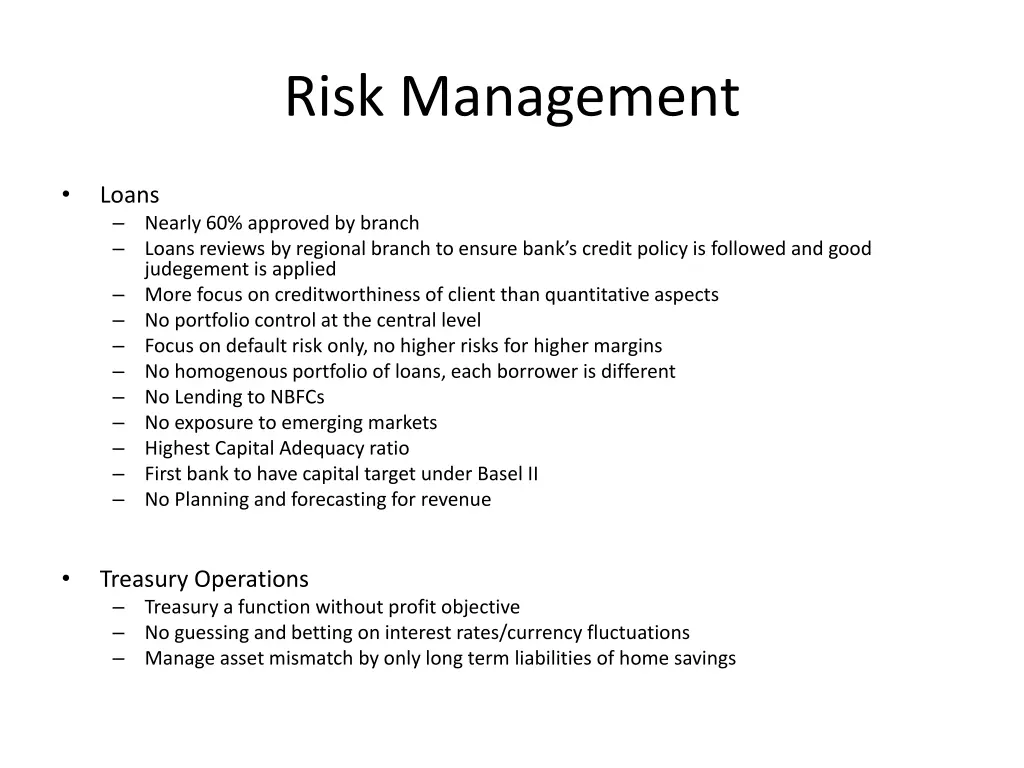 risk management