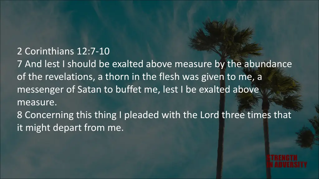 2 corinthians 12 7 10 7 and lest i should