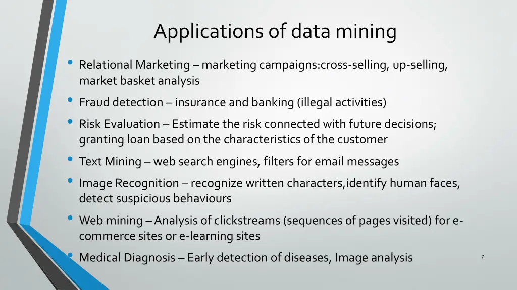 applications of data mining relational marketing