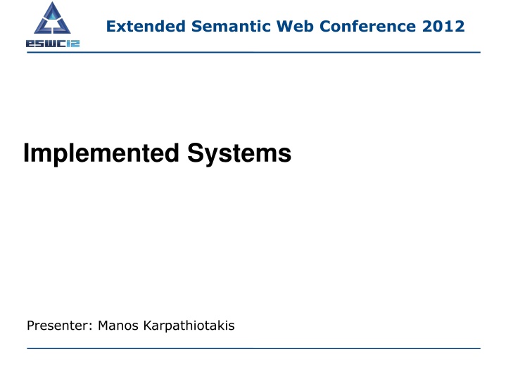 extended semantic web conference 2012