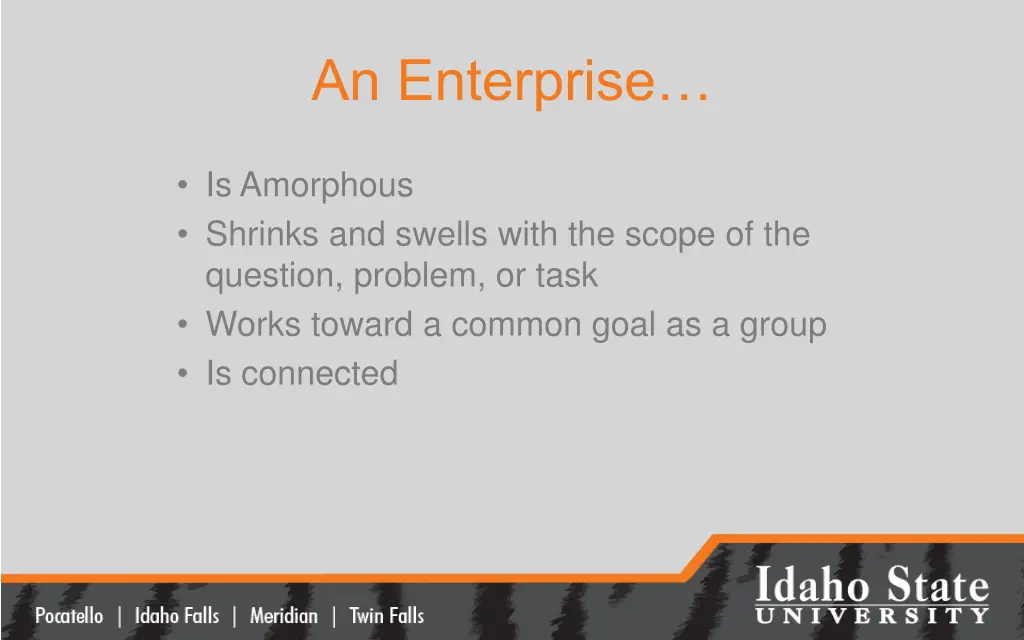 an enterprise