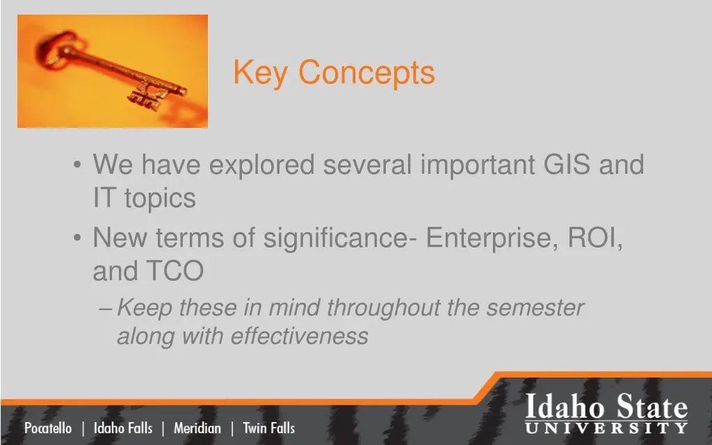 key concepts
