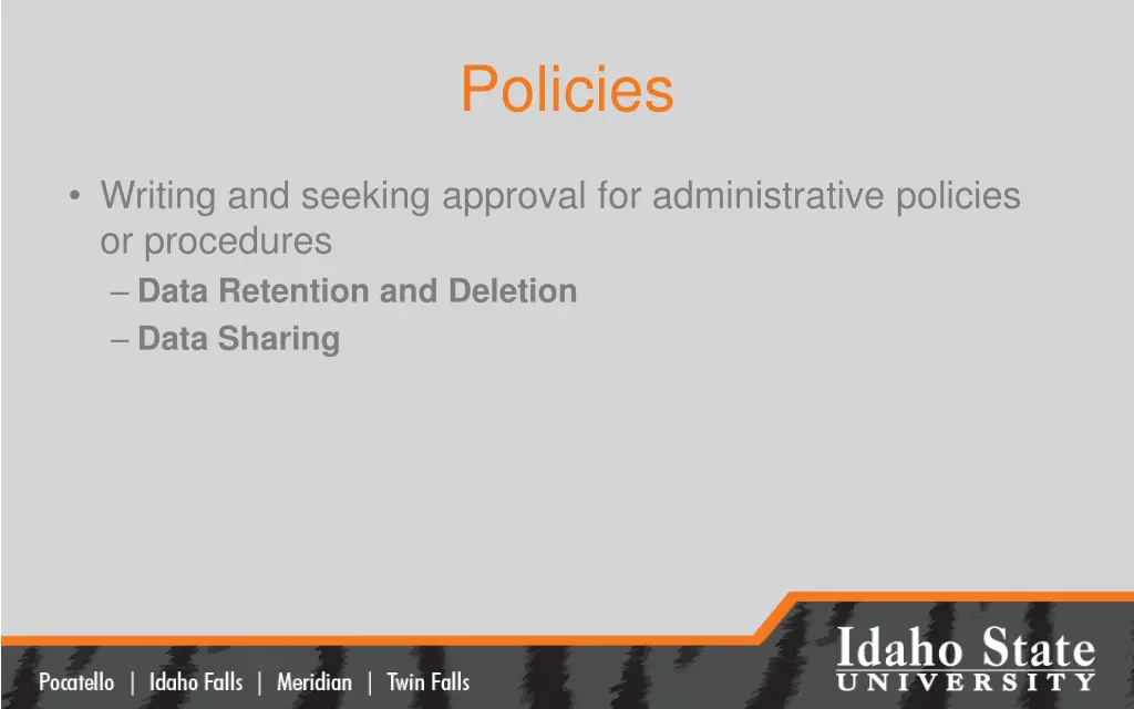 policies