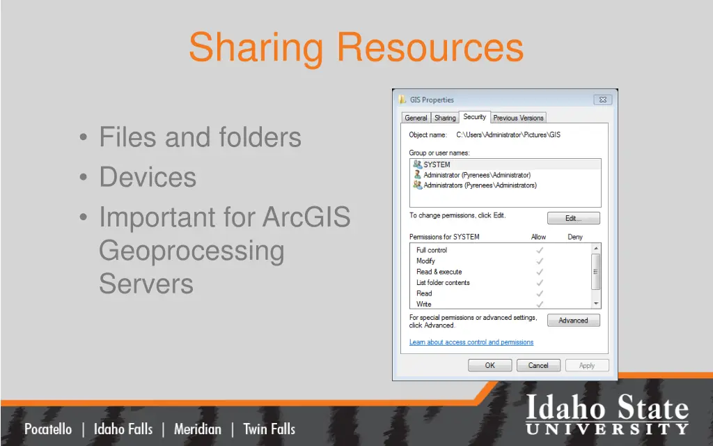 sharing resources