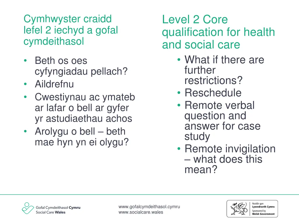 level 2 core qualification for health and social 4
