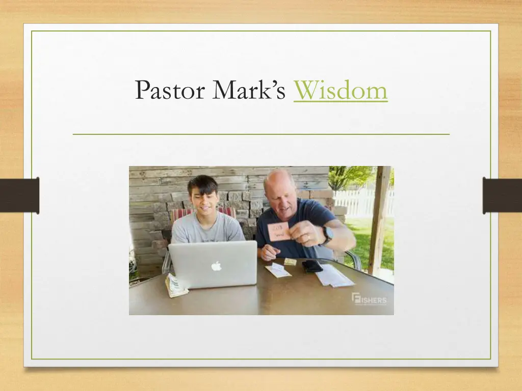 pastor mark s wisdom