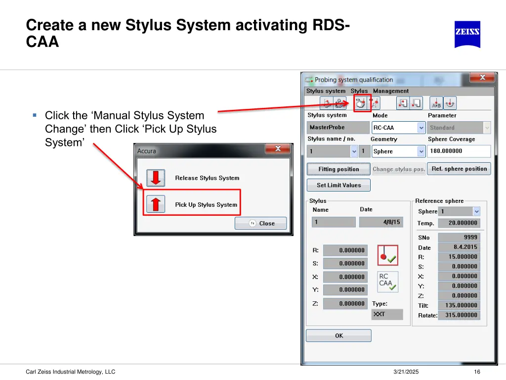 create a new stylus system activating rds caa 1