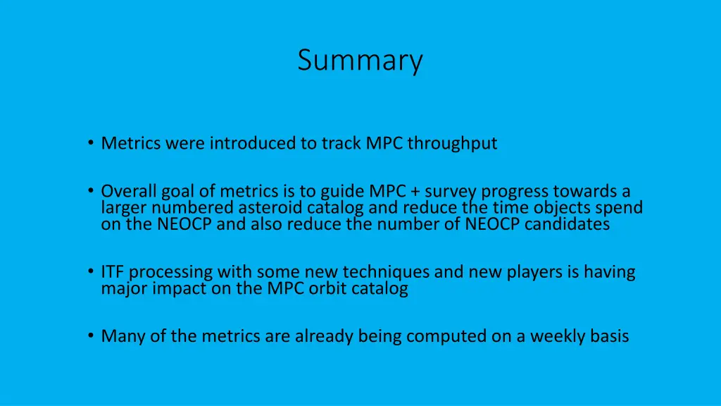 summary