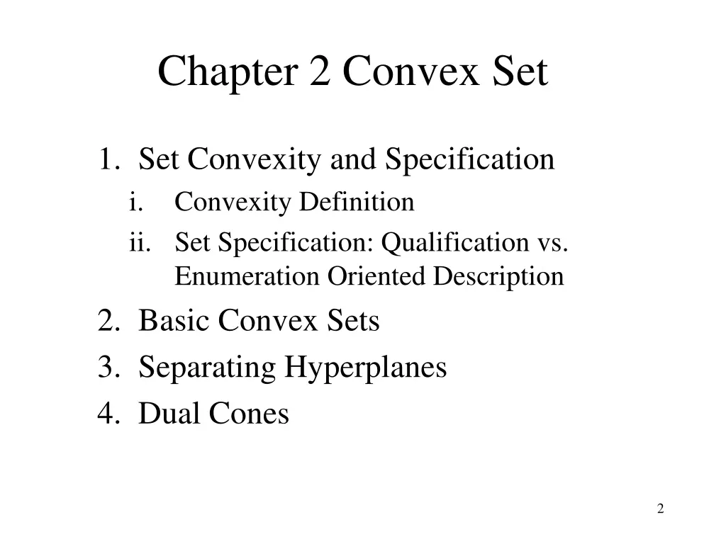 chapter 2 convex set