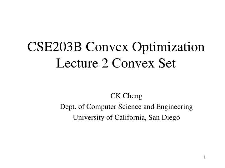 cse203b convex optimization lecture 2 convex set