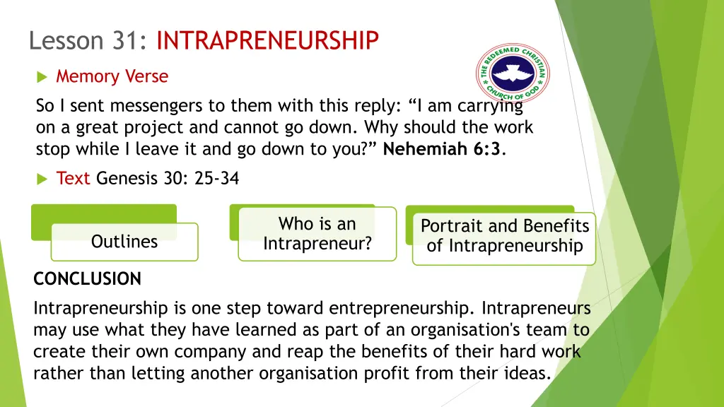 lesson 31 intrapreneurship