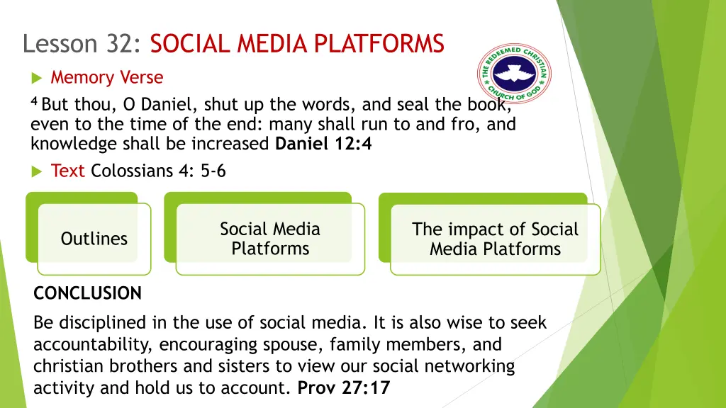 lesson 32 social media platforms