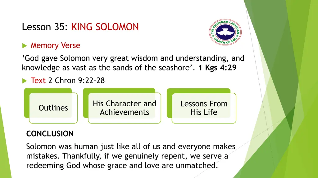 lesson 35 king solomon