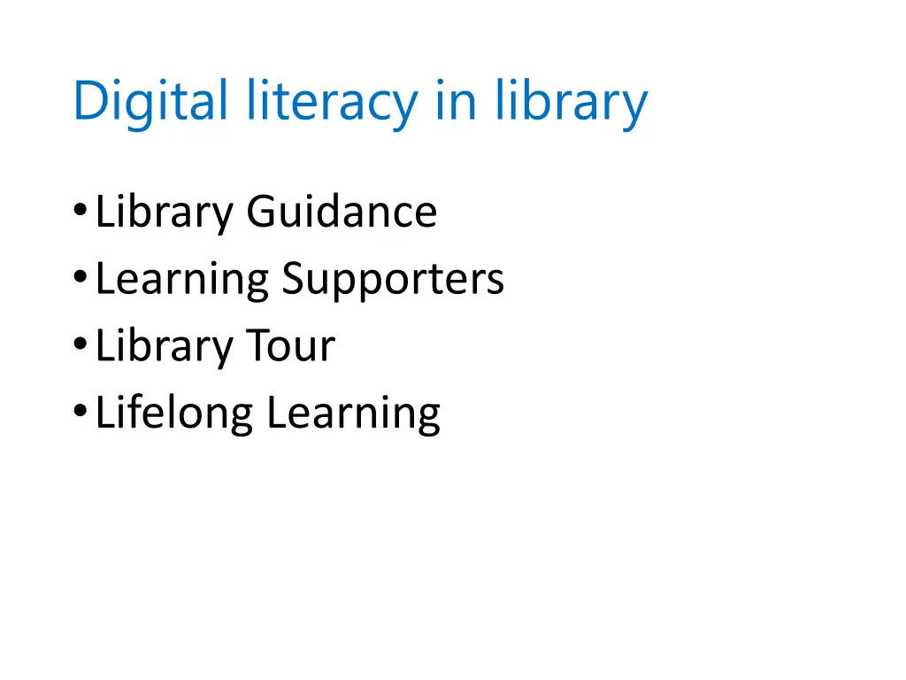 digital literacy in library