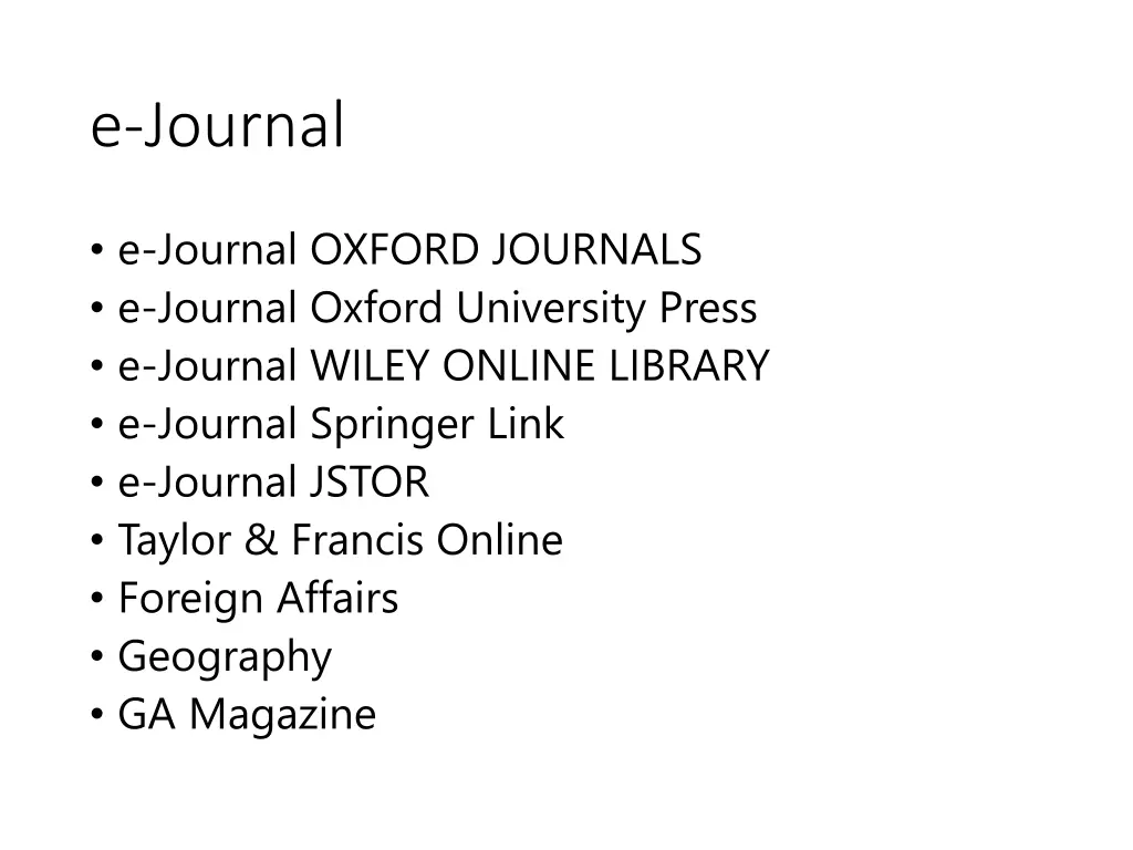 e journal
