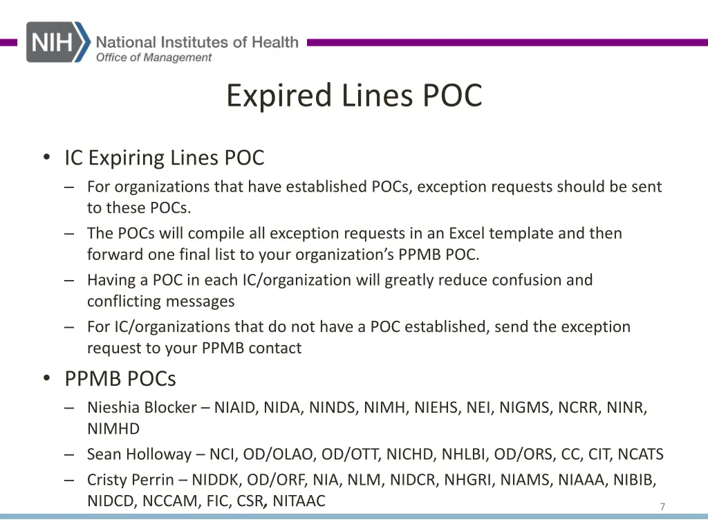 expired lines poc