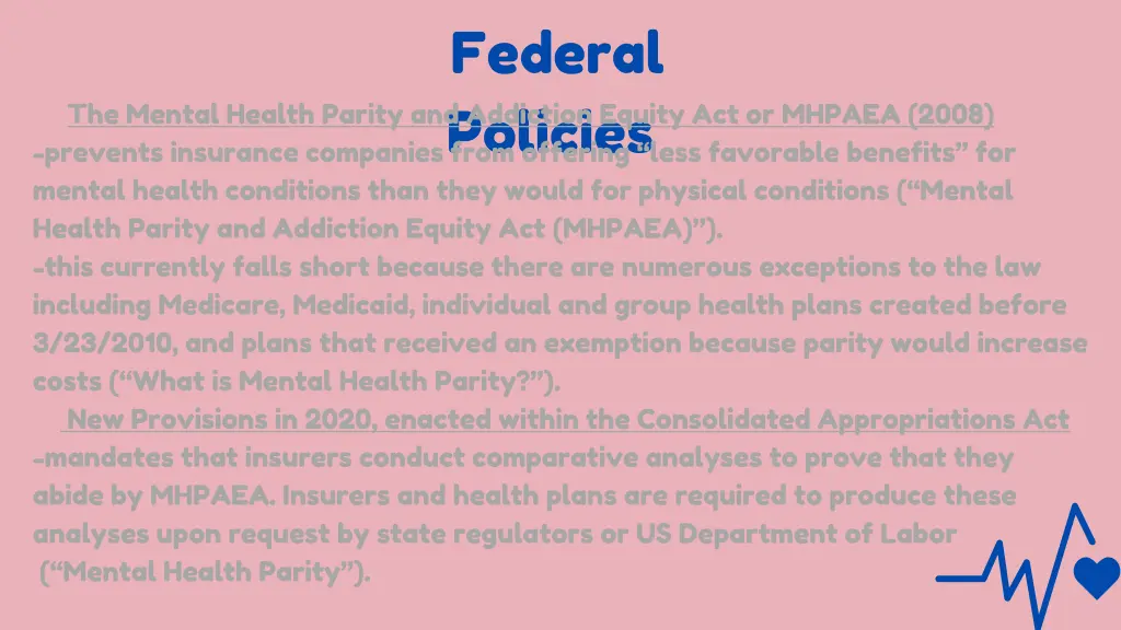 federal policies