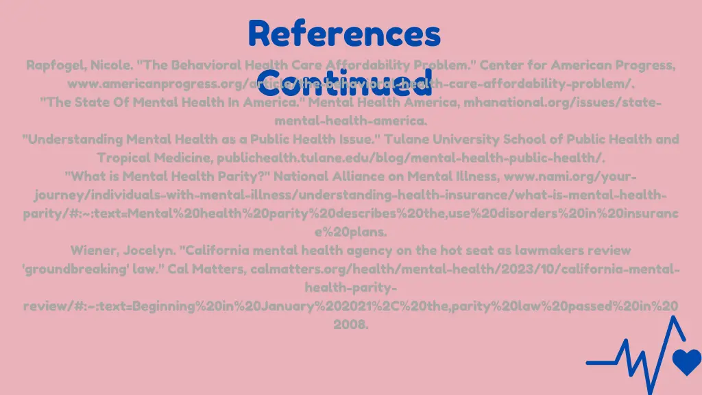 references continued
