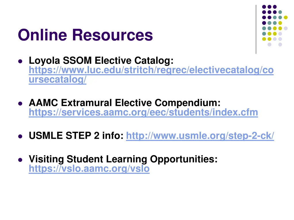 online resources