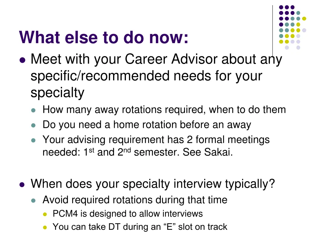 what else to do now meet with your career advisor