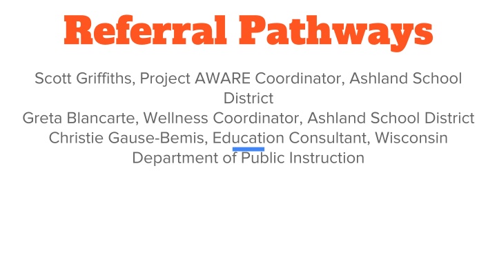 referral pathways