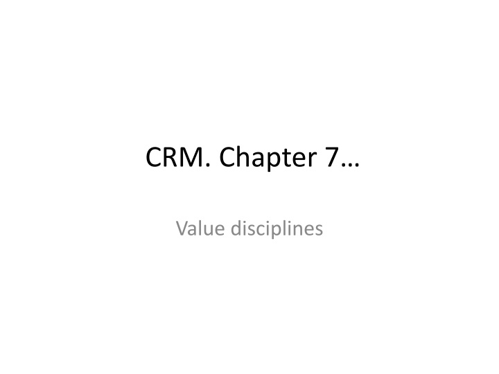crm chapter 7
