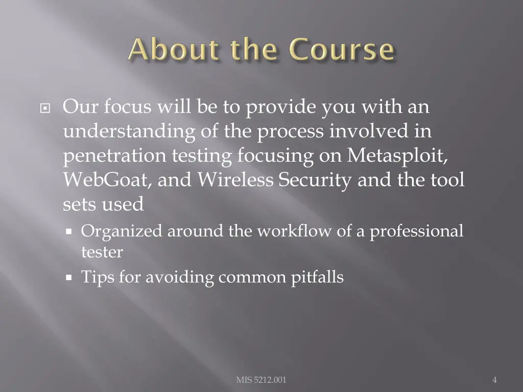 our focus will be to provide you with