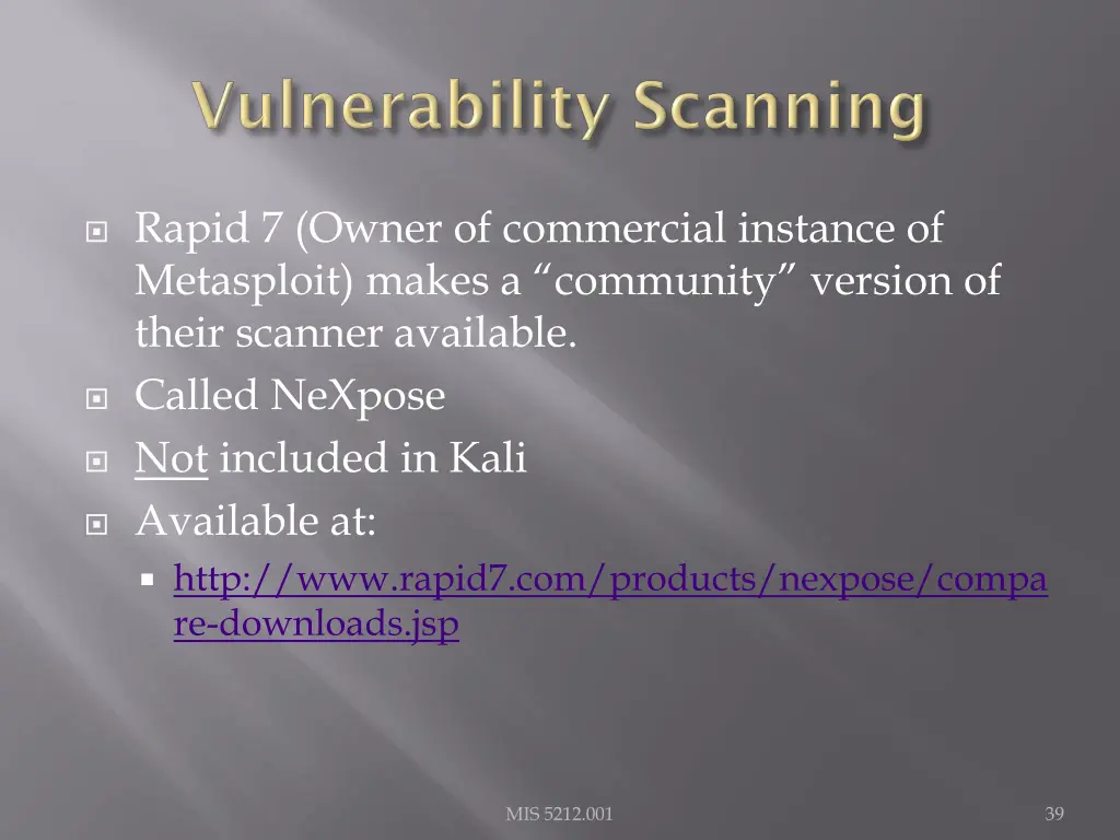 rapid 7 owner of commercial instance