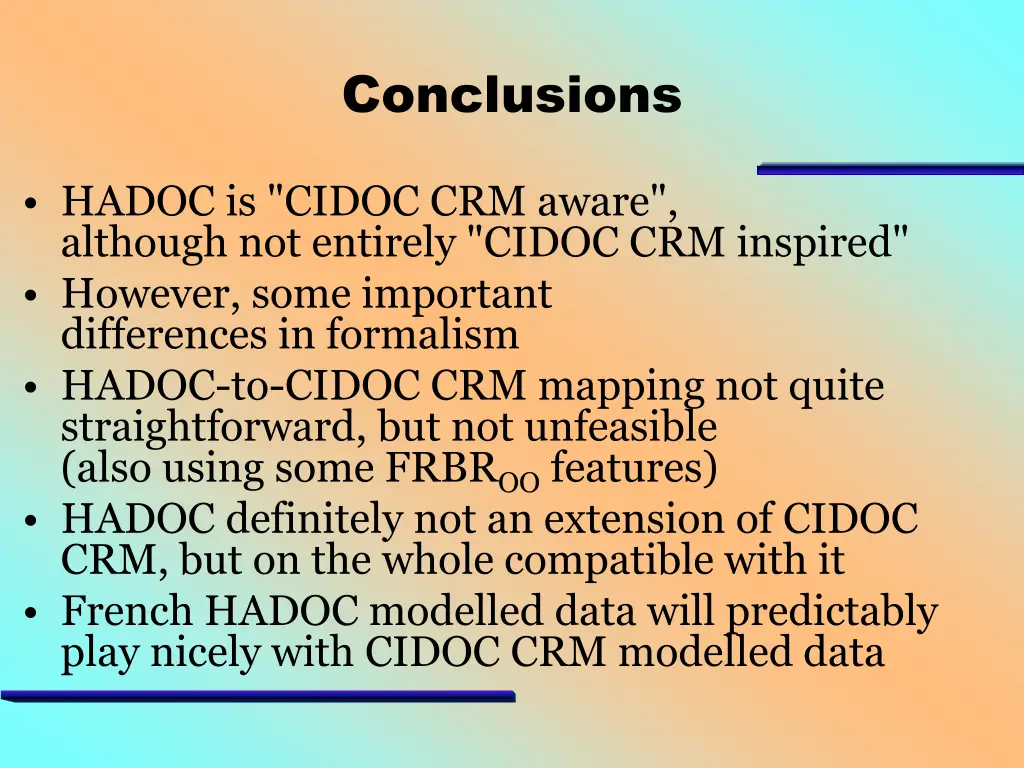 conclusions