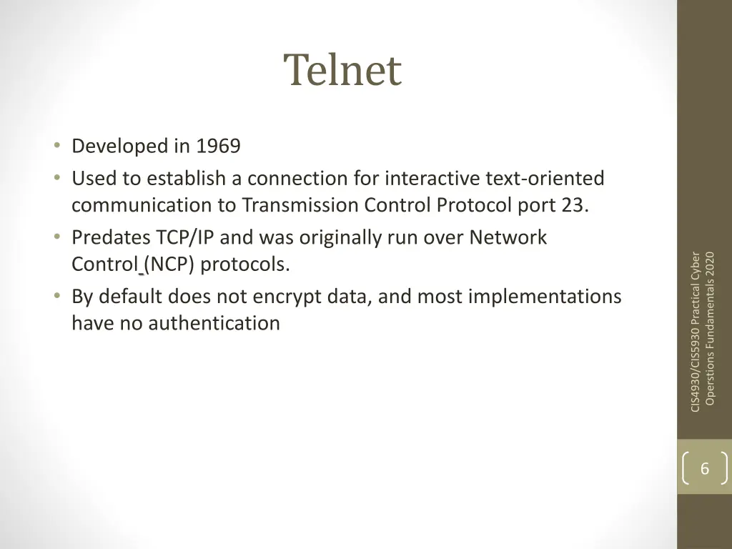 telnet